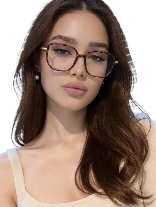 okulary zerówki animal print