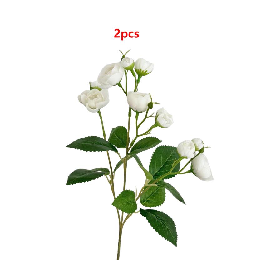 biały sztuczny kwiat 2-pack