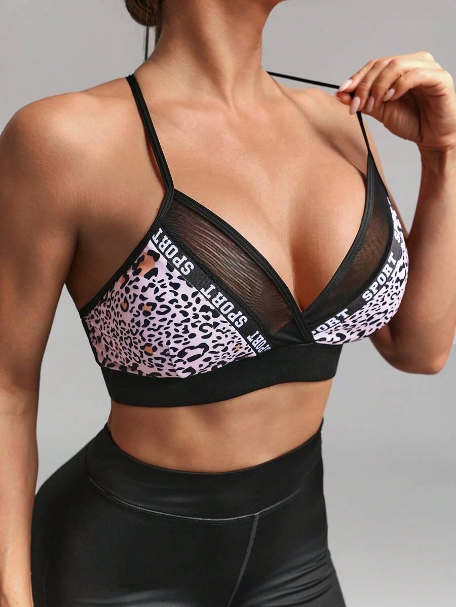 BIUSTONOSZ SPORTOWY animal print 