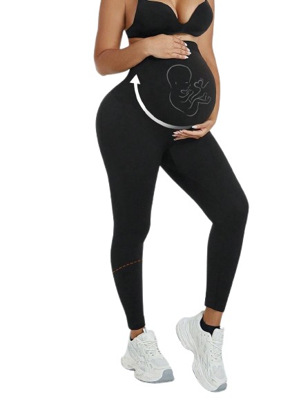CZARNE LEGGINSY wyskoki stan