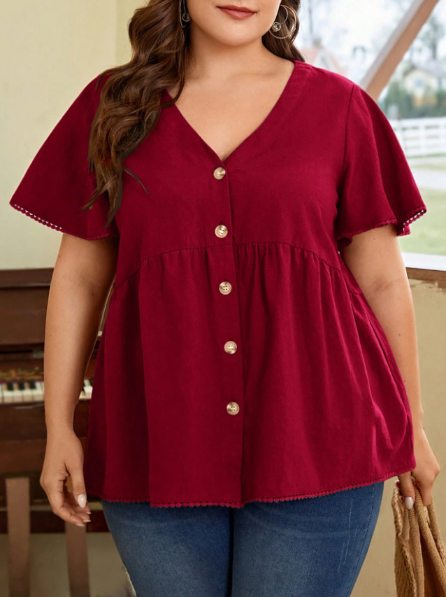 BLUZKA V NECK guziki