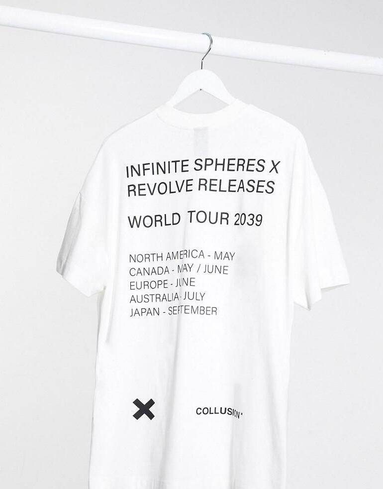 biały t-shirt nadruk 