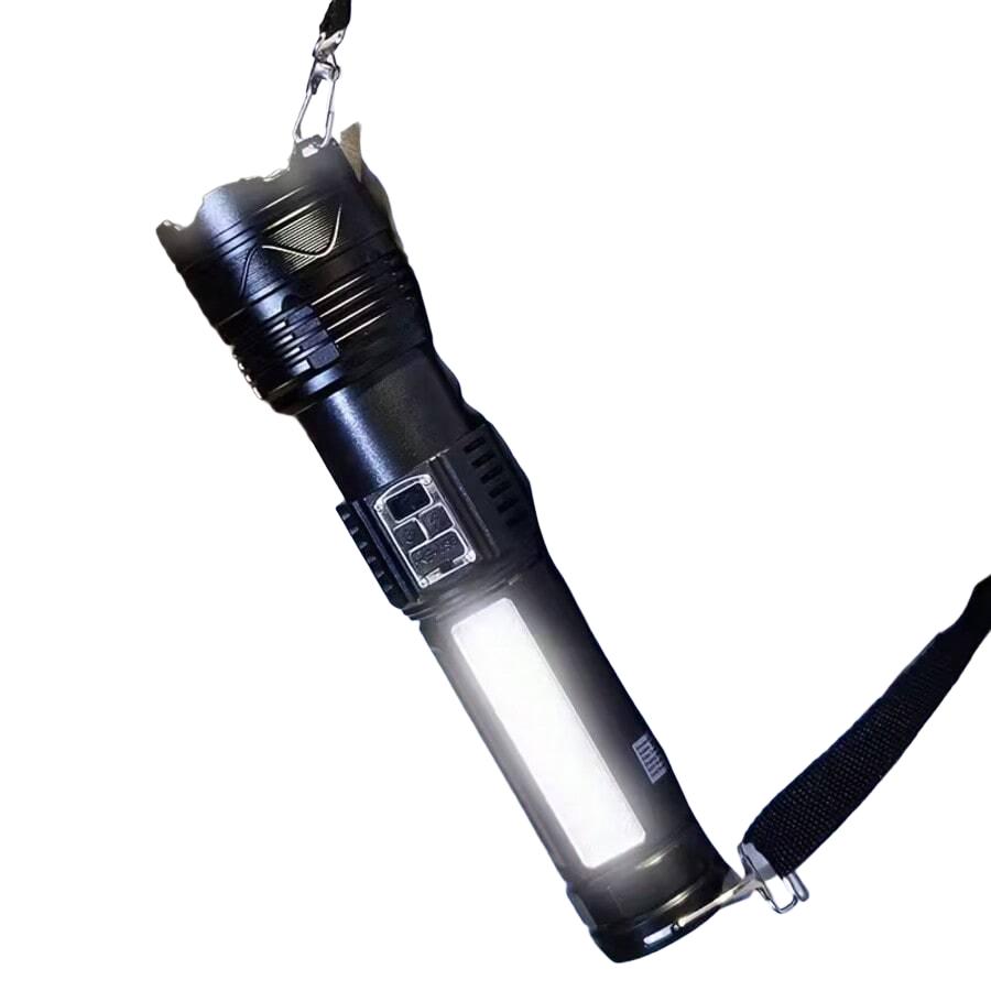 czarna latarka led