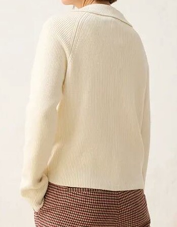 SWETER ROZPINANY Z KOŁNIERZEM