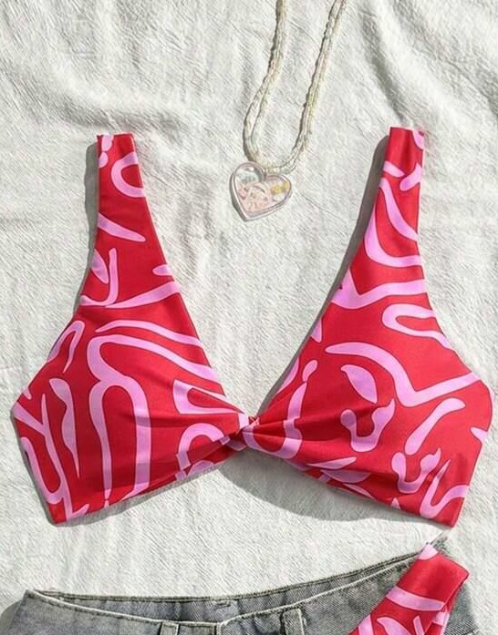 bikini góra wzór