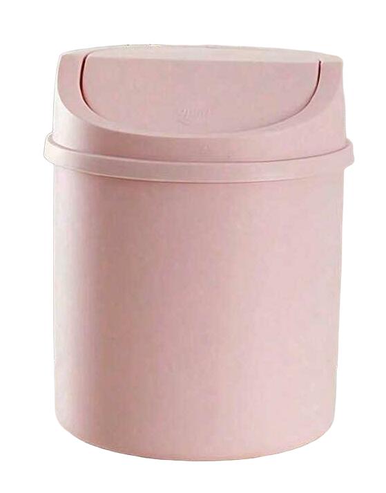 RÓŻOWY MINI KOSZ NA ŚMIECI