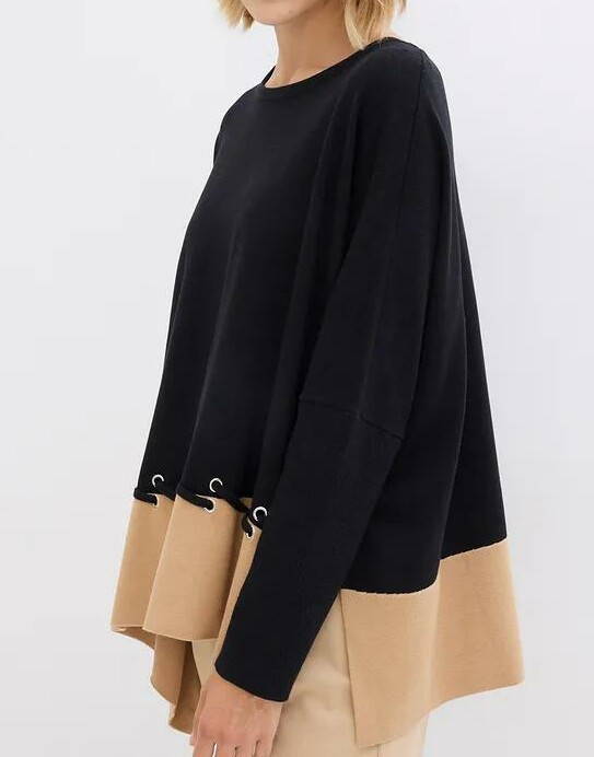 SWETER PONCZO OVERSIZE