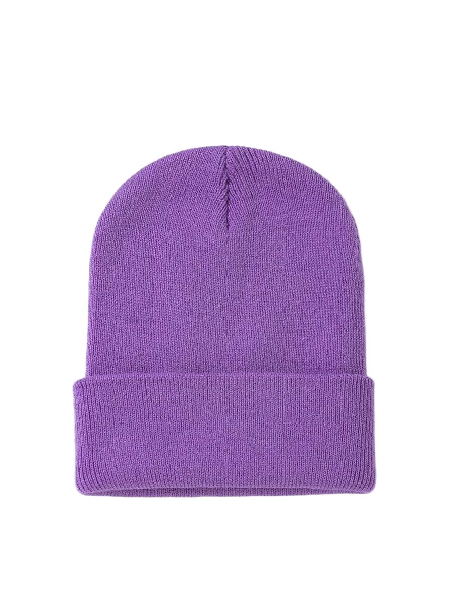 fioletowa czapka beanie