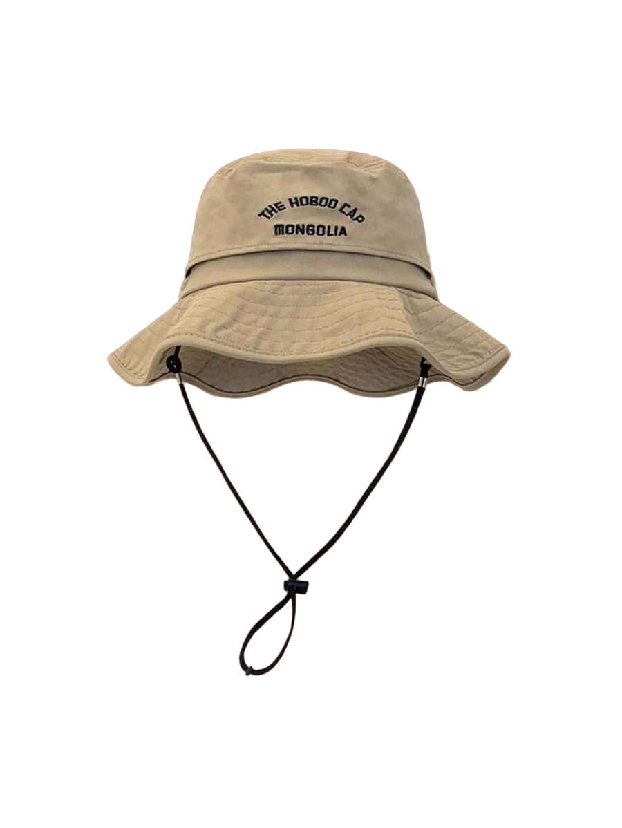 beżowy kapelusz bucket