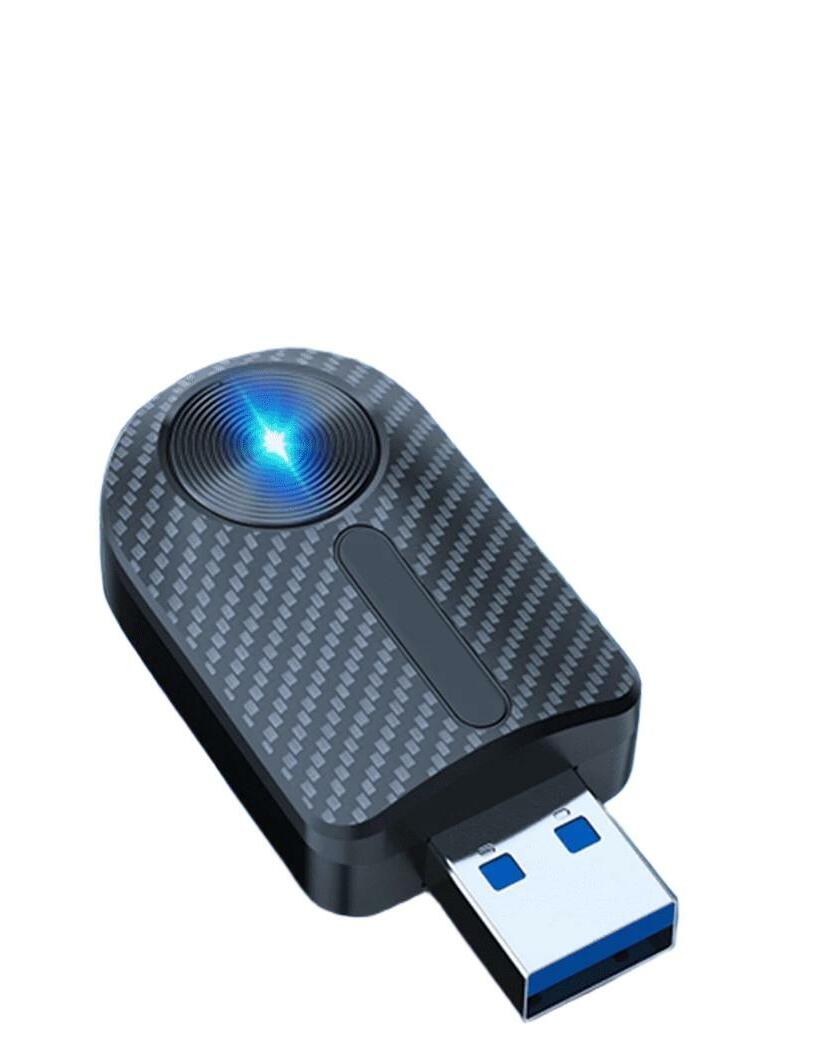 czarny adapter do samochodu 