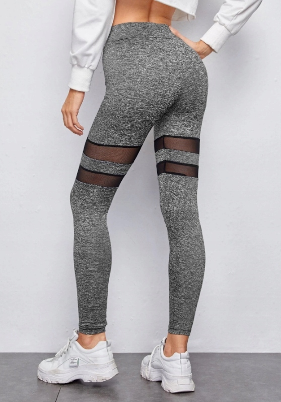 szare legginsy wysoki stan 