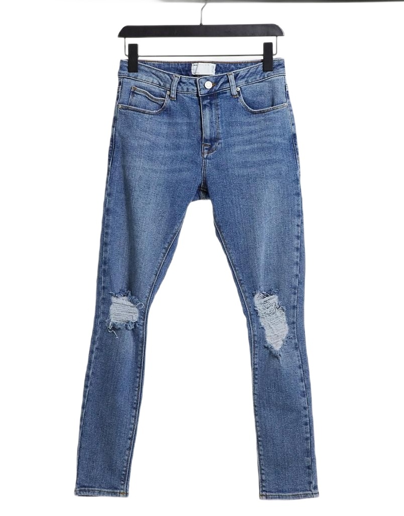 SPODNIE JEANS SKINNY RIPPED