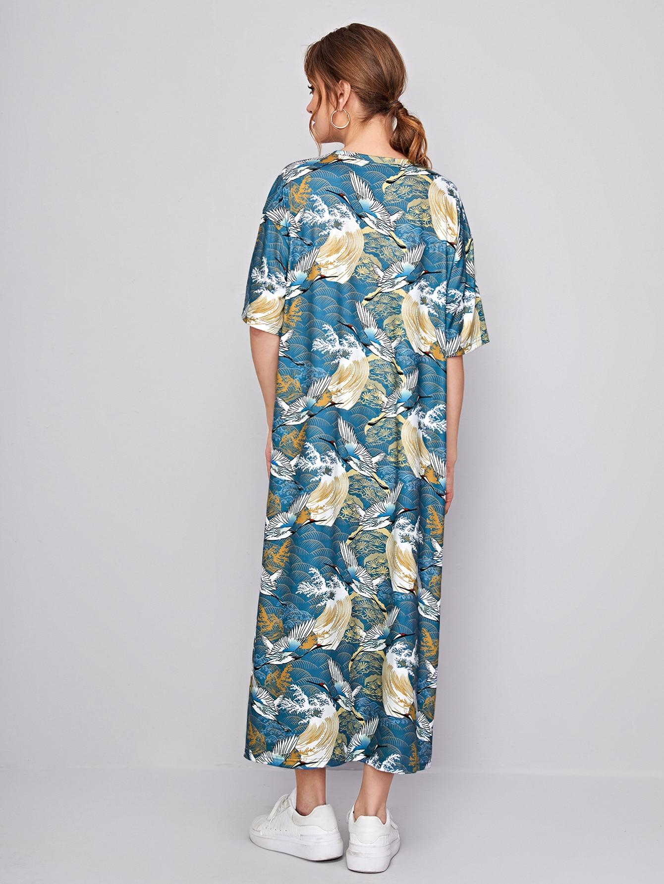 maxi sukienka print