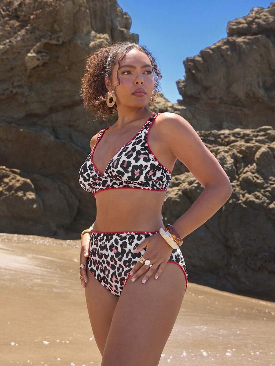 DWUCZĘŚCIOWY STRÓJ KĄPIELOWY ANIMAL PRINT