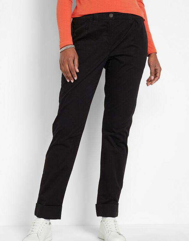 CZARNE SPODNIE CHINOS CASUAL KIESZENIE