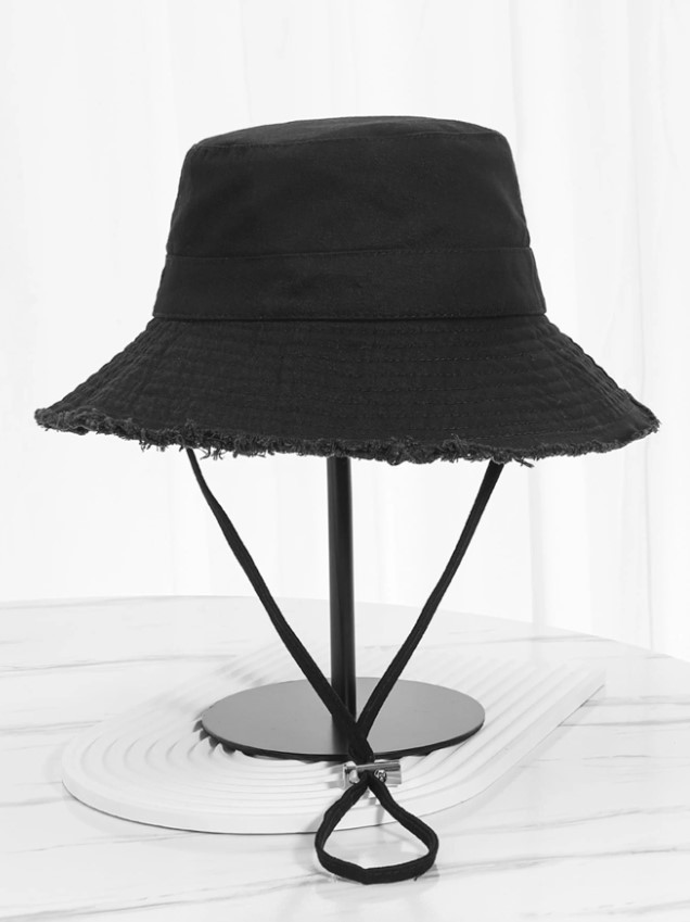 czarny KAPELUSZ BUCKET 
