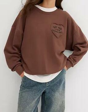 BLUZA OVERSIZE BRĄZ 
