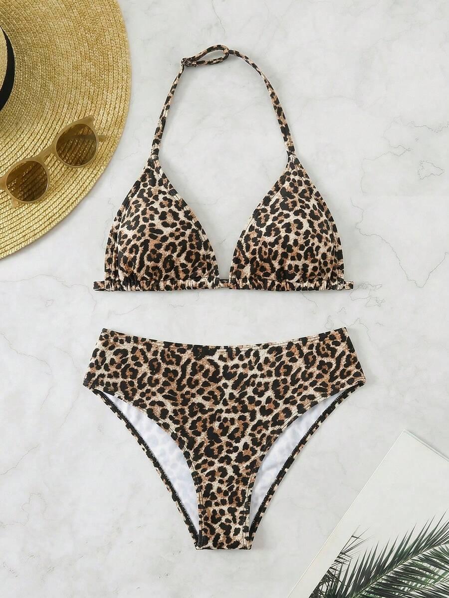 DWUCZĘŚCIOWY STRÓJ KĄPIELOWY ANIMAL PRINT