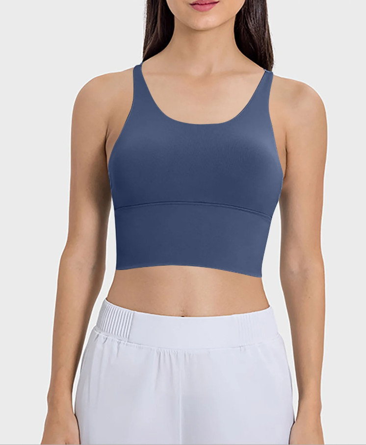 NIEBIESKI TOP SPORTOWY 