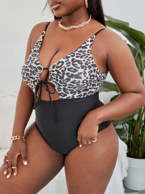 jednoczęściowy STRÓJ kąpielowy animal print