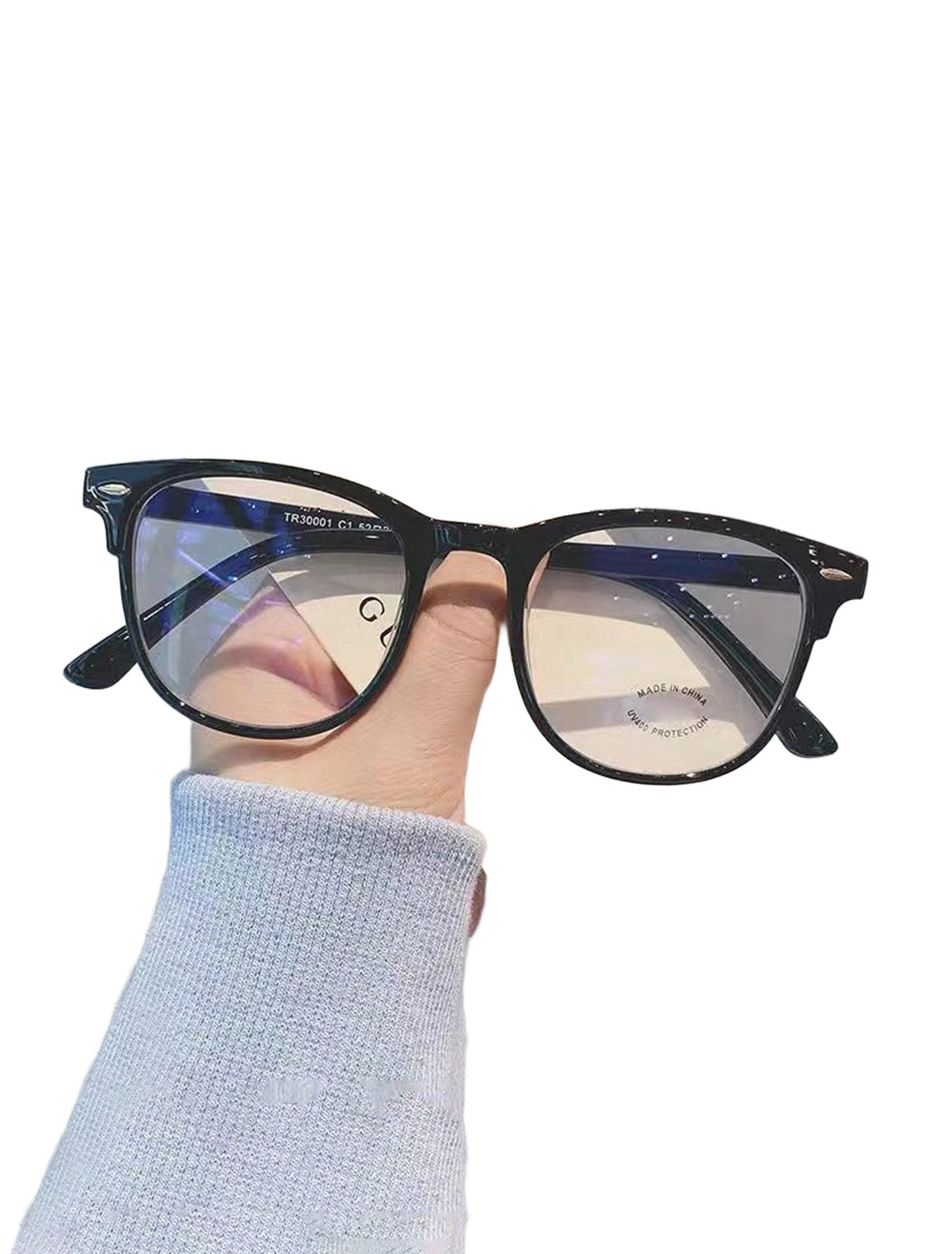 CZARNE OKULARY ZERÓWKI 