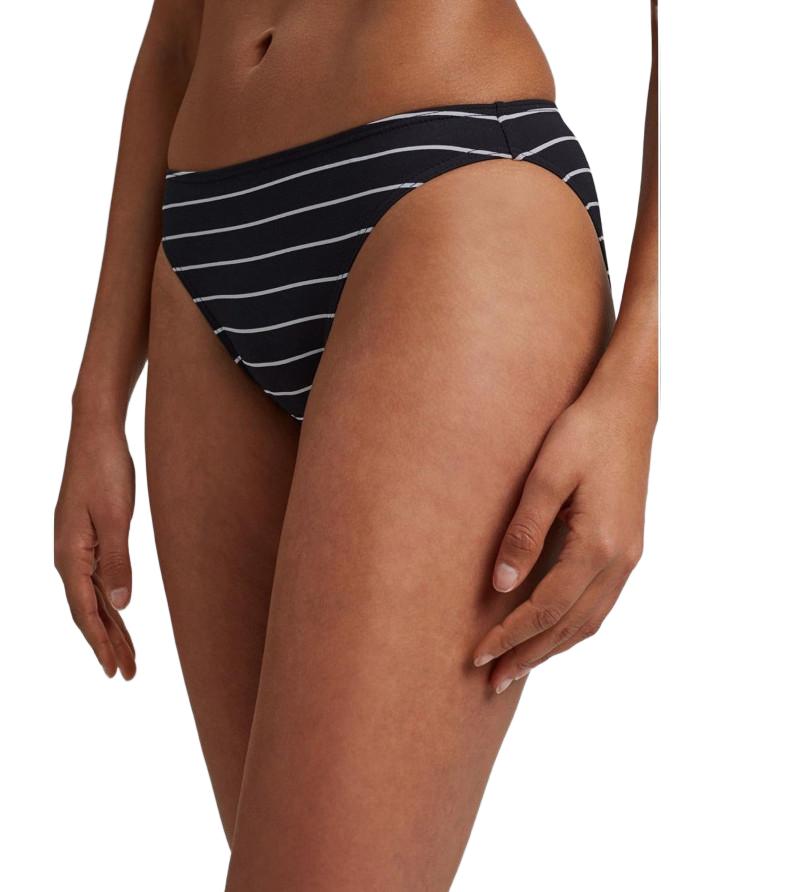 CZARNY DÓŁ OD BIKINI WZÓR PASKI