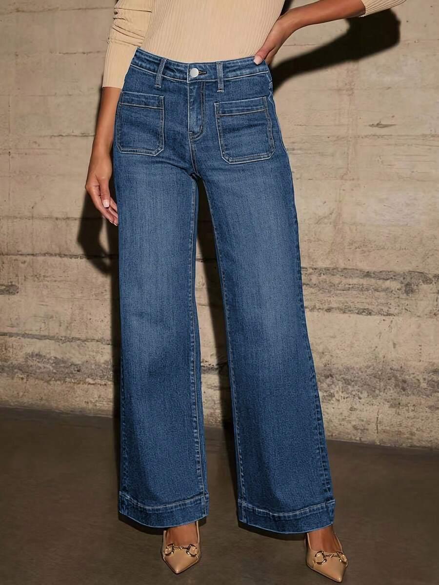 NIEBIESKIE SPODNIE JEANS 
