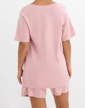 T-SHIRT Z CIENKIEJ DZIANINY Z DOMIESZKĄ LNU