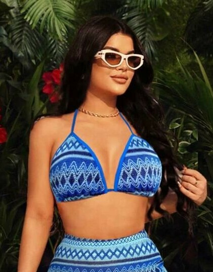 niebieska GÓRA OD BIKINI