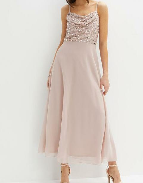 SUKNIA MAXI Z CEKINAMI