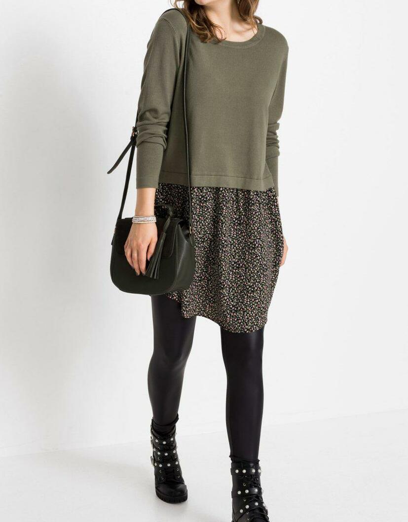 SWETER DAMSKI Z WSTAWKĄ 