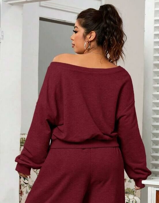 czerwona bluza casual