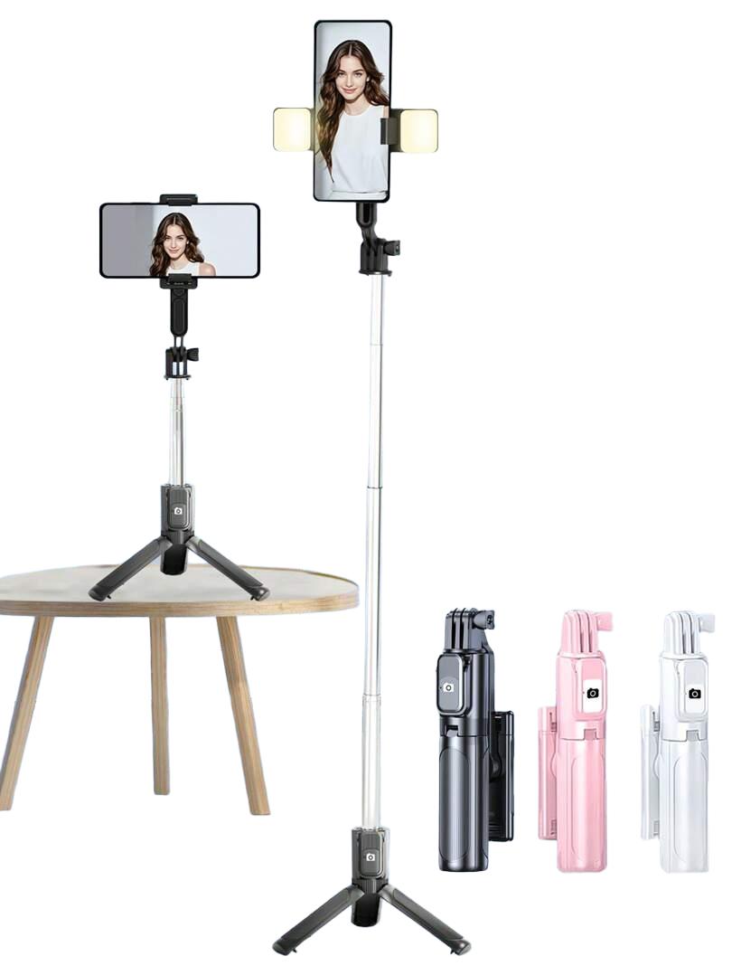 RÓŻOWY STATYW KIJEK DO SELFIE SELFIE STICK