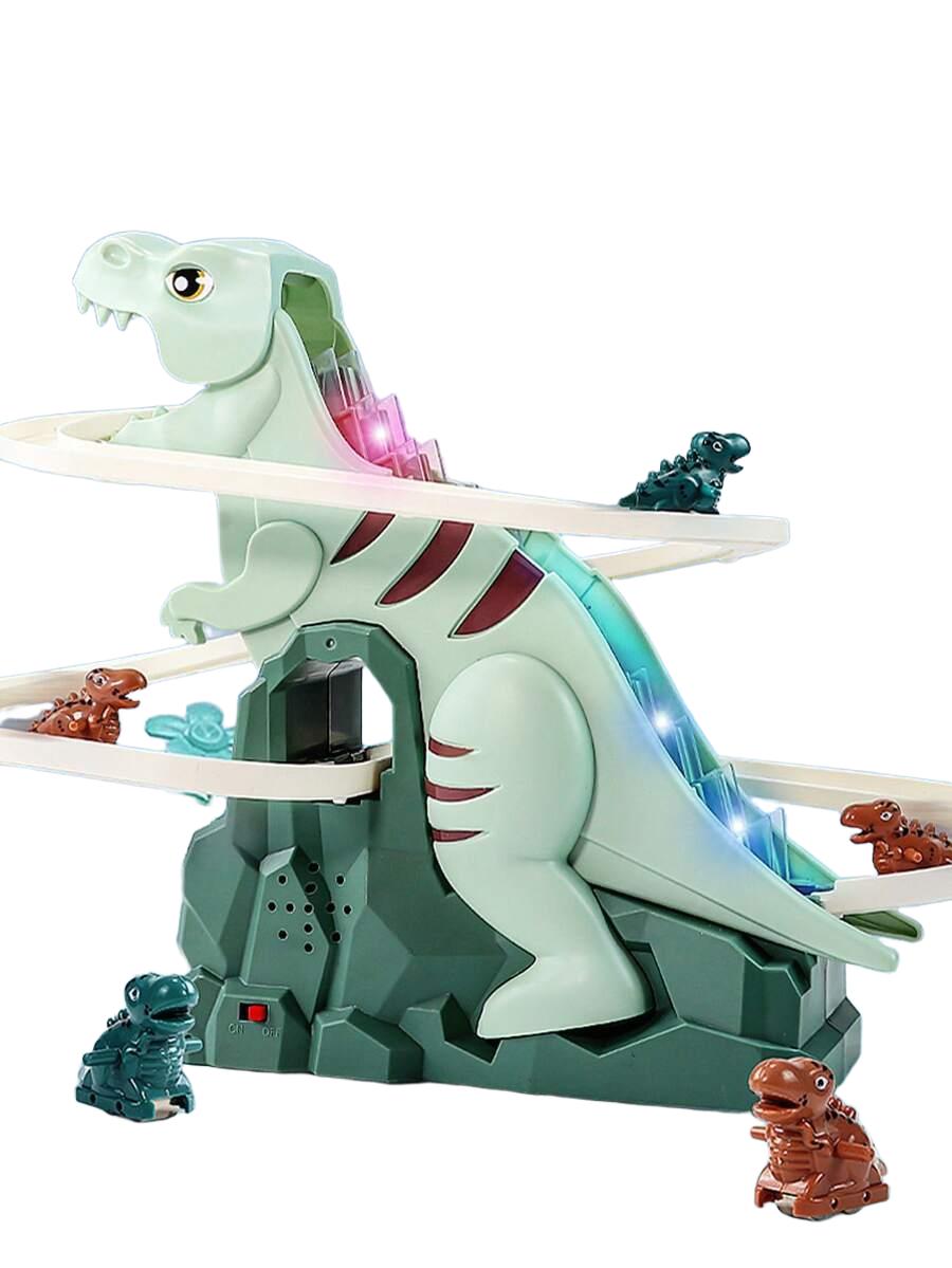 dinozaur wspinaczka po schodach