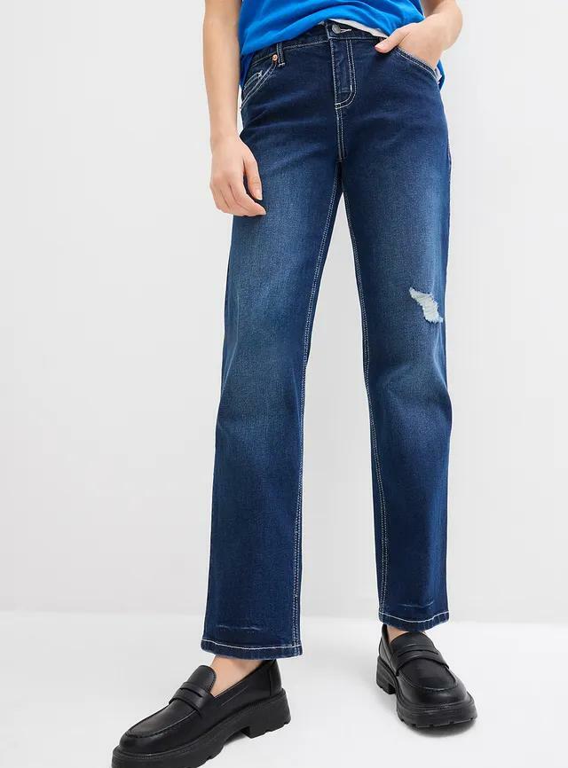 SPODNIE JEANS PRZETARCIA
