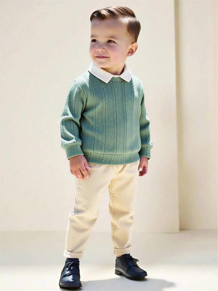 komplet sweter spodnie
