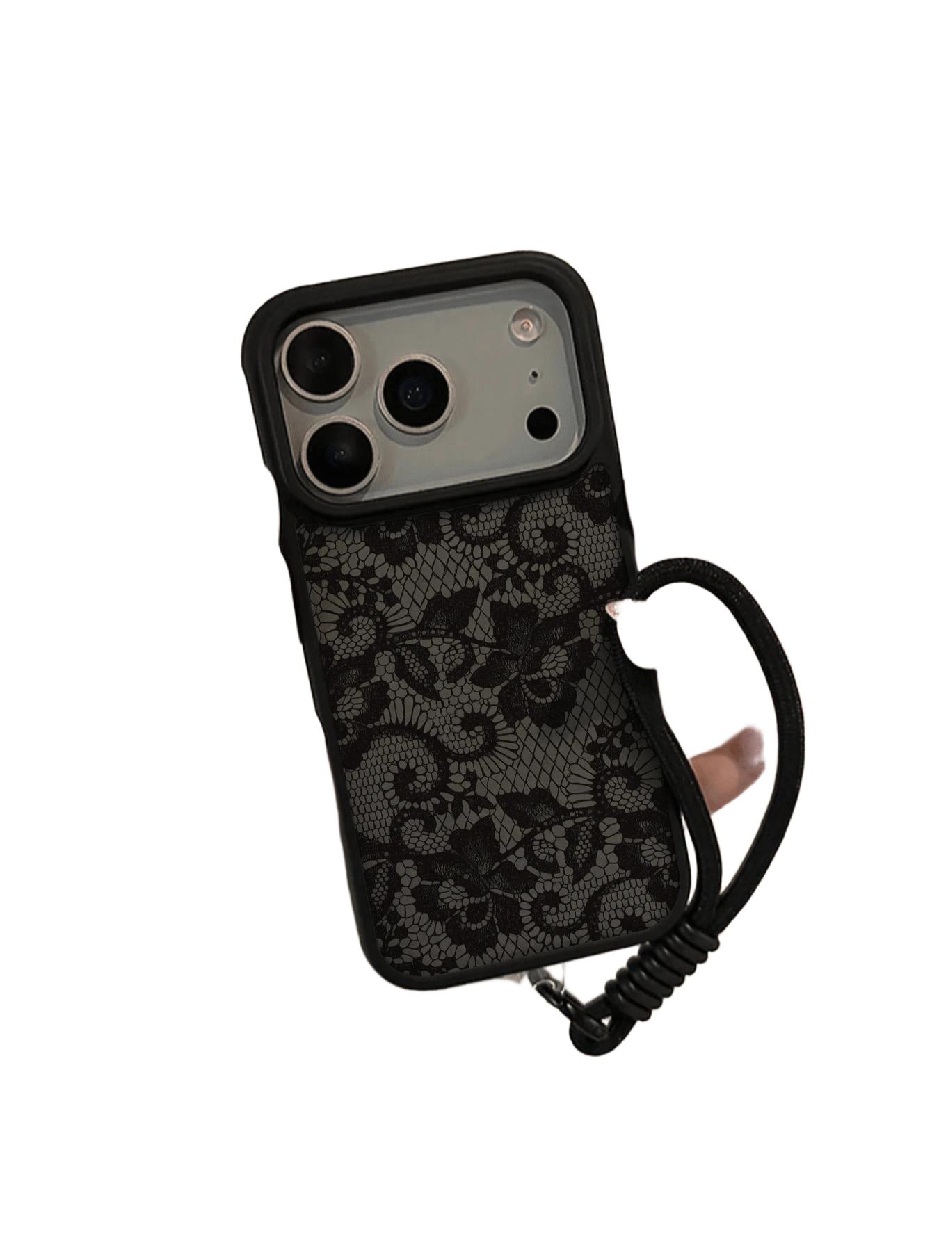 czarne etui na telefon iphone 16 pro