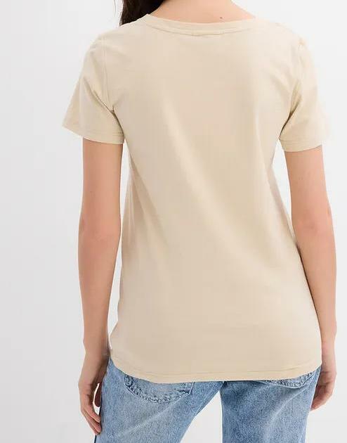 BAWEŁNIANY T-SHIRT DAMSKI