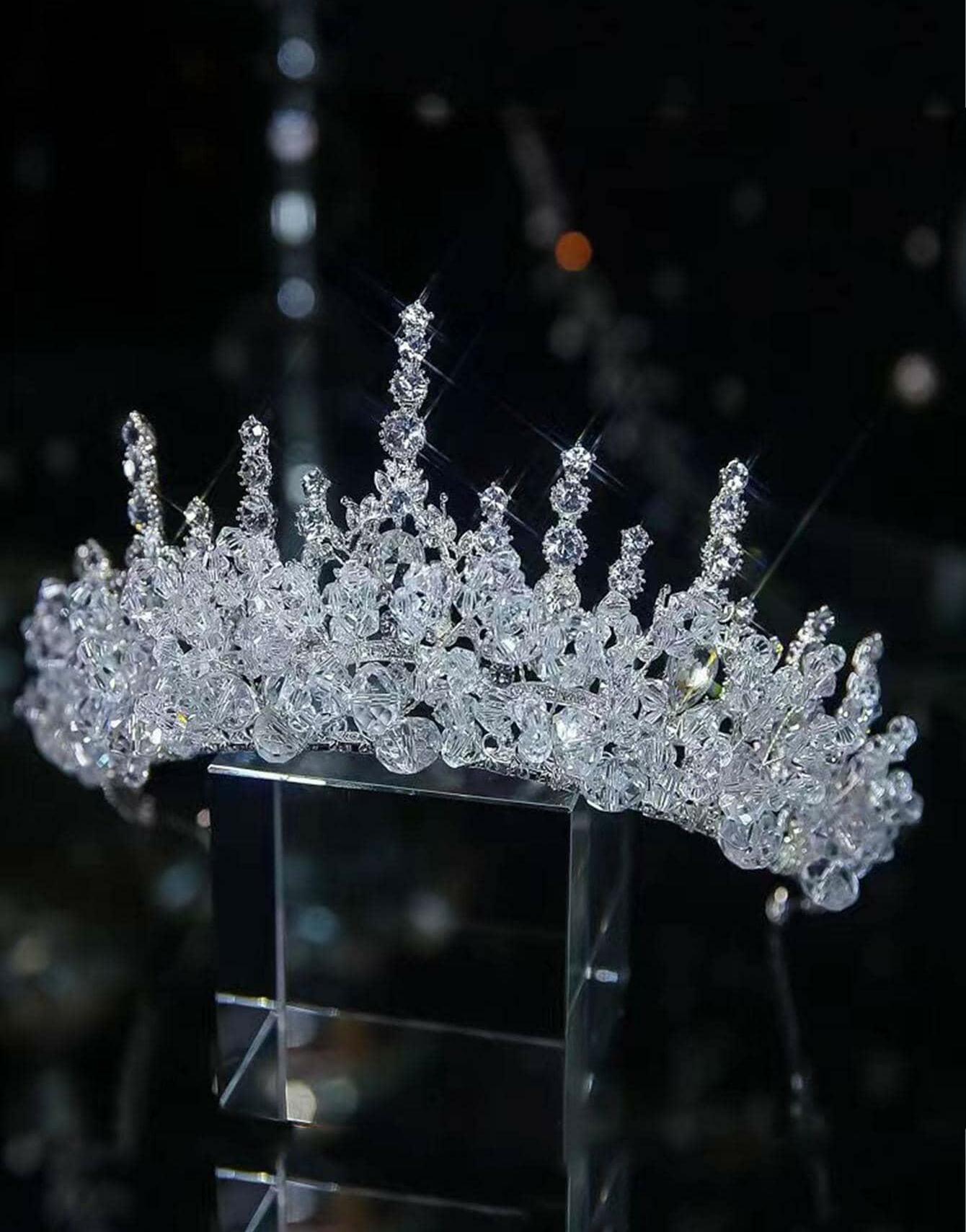 ZDOBIONA KORONA DIADEM TIARA