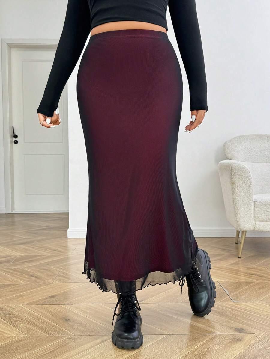 czarna maxi spódnica