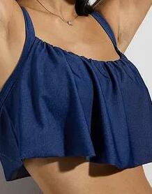 GÓRA OD BIKINI Z FALBANKĄ
