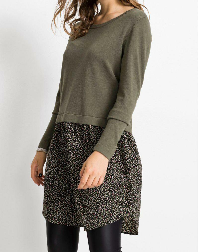 SWETER DAMSKI Z WSTAWKĄ 