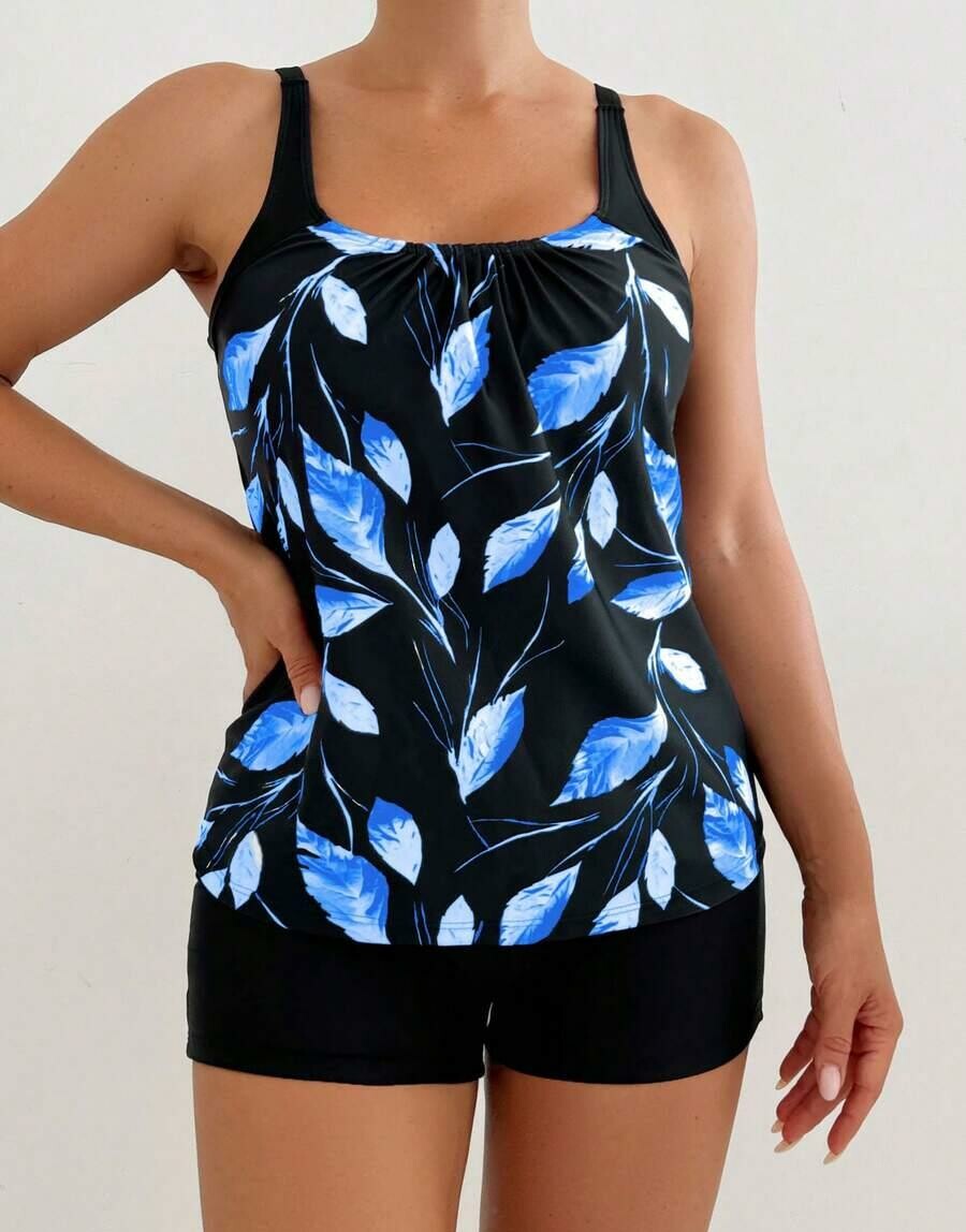 DWUCZĘŚCIOWY STRÓJ KĄPIELOWY spodenki tankini