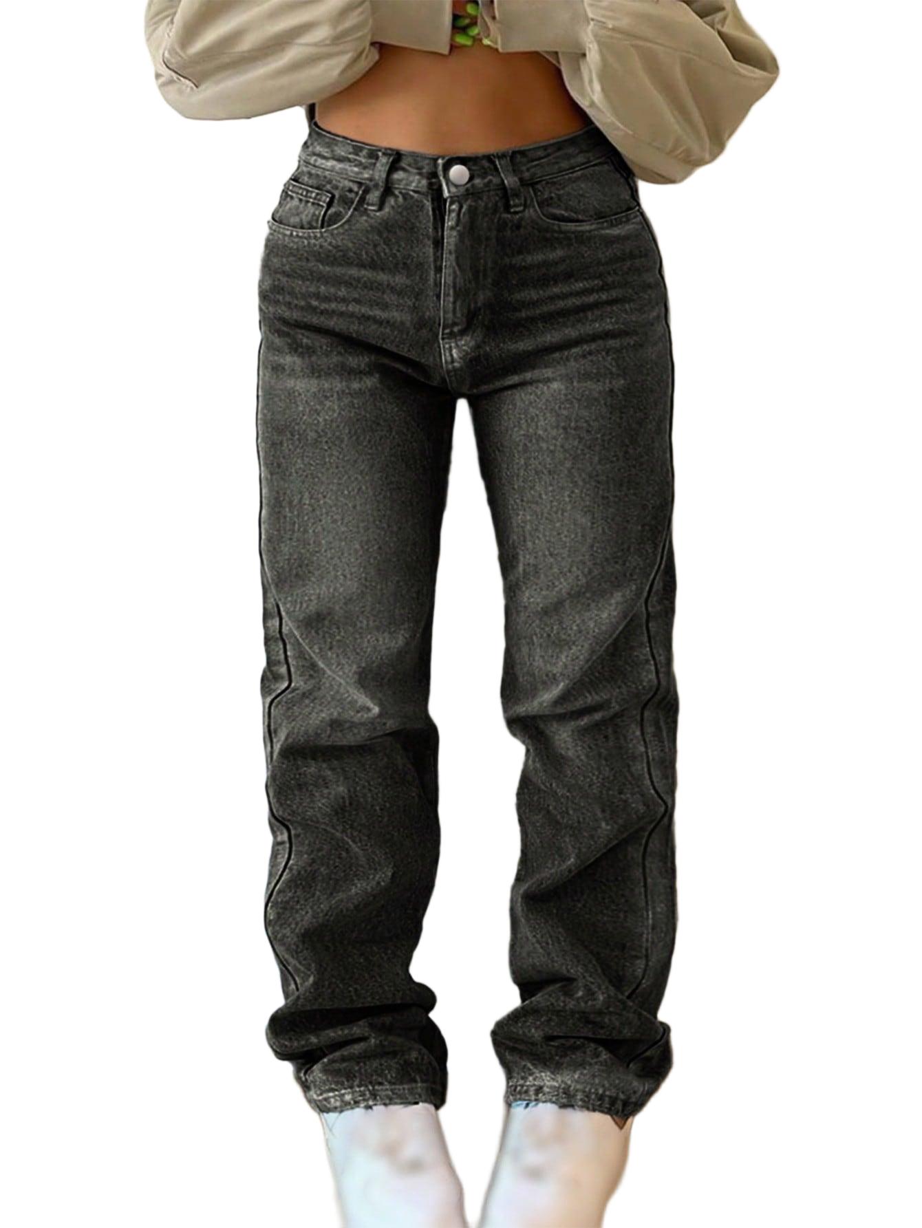 CZARNE SPODNIE JEANS 