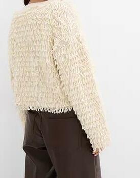 SWETER ROZPINANY Z GRUBEJ DZIANINY