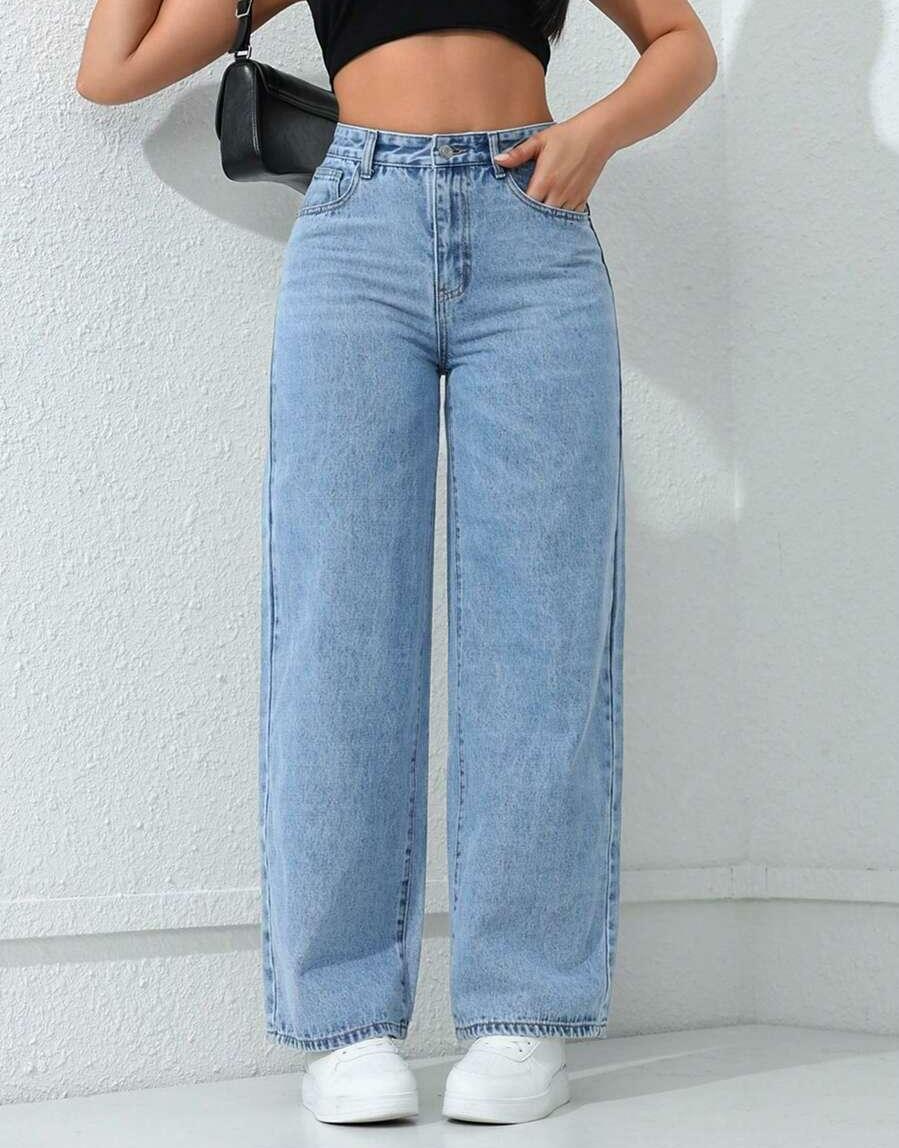 SPODNIE JEANS SZEROKIE NOGAWKI
