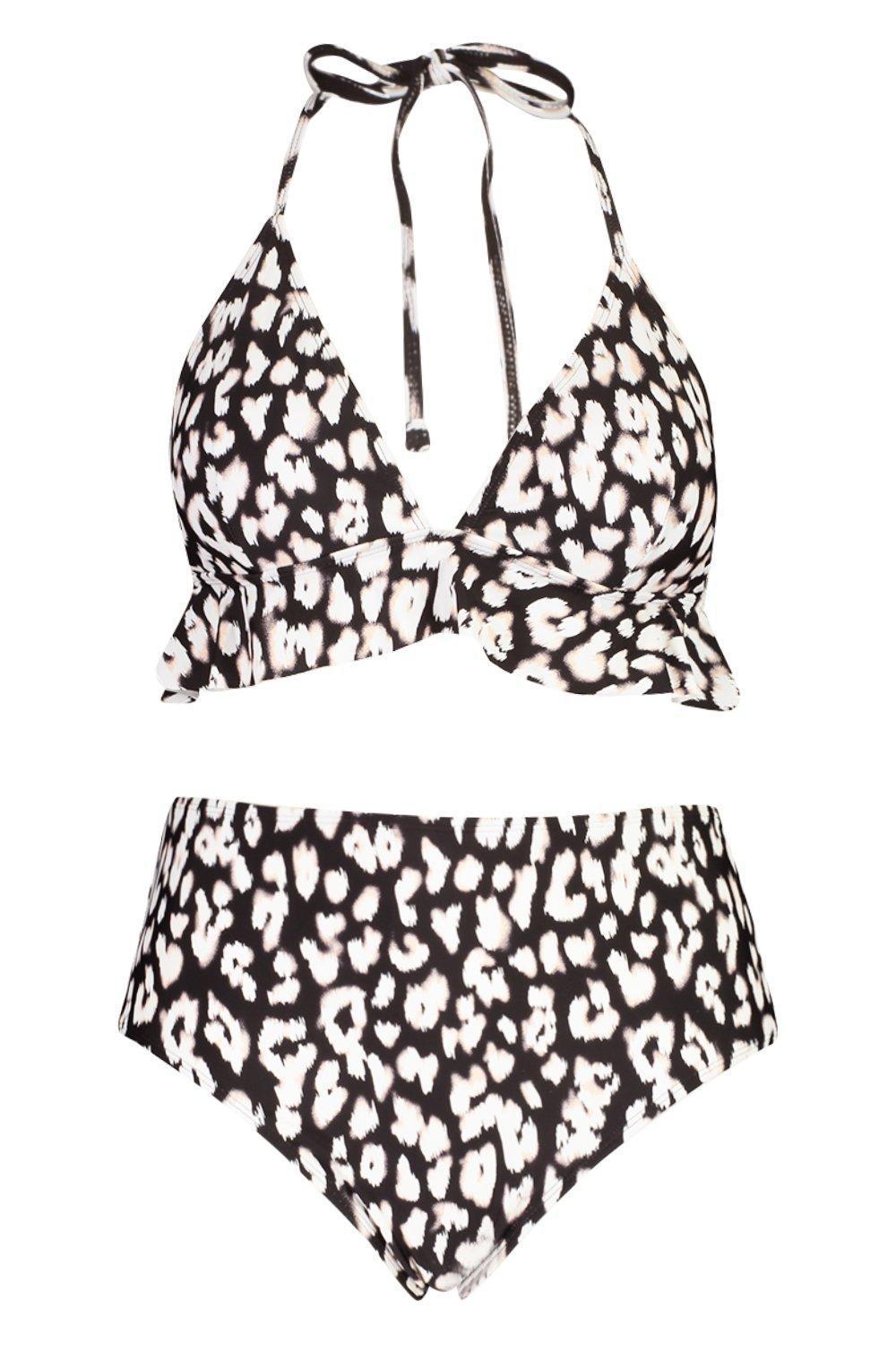 KOMPLET BIKINI ANIMAL PRINT FALBANA