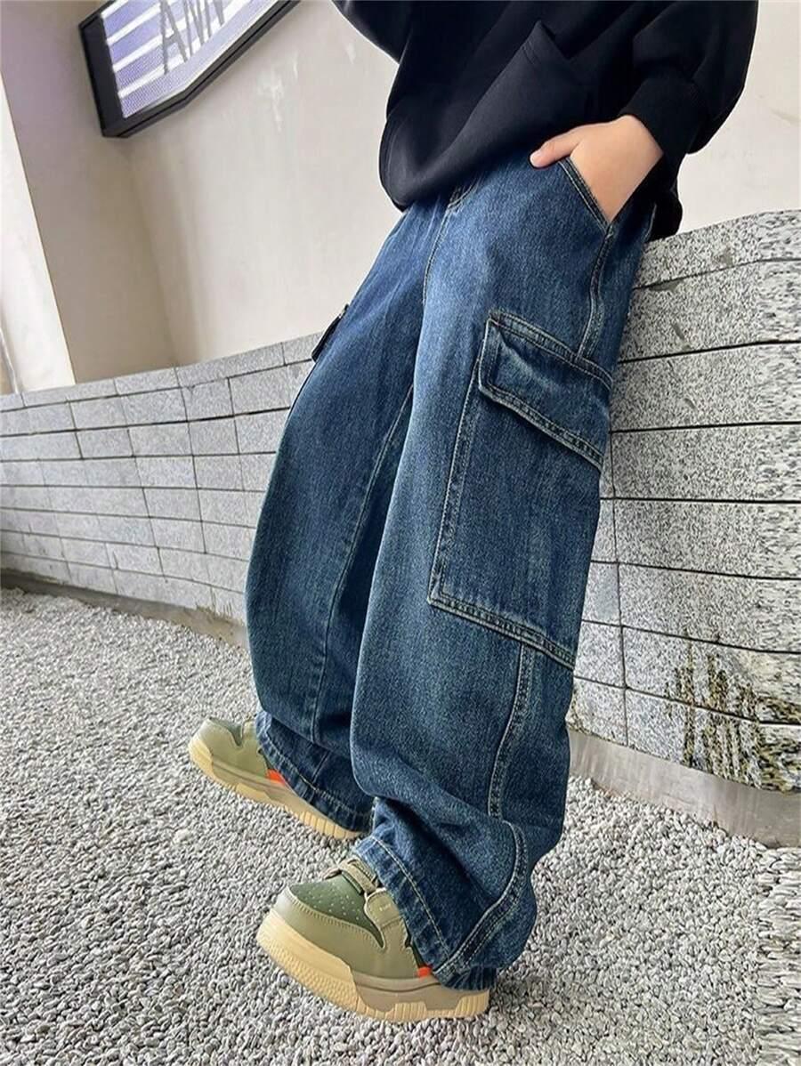 NIEBIESKIE SPODNIE JEANS