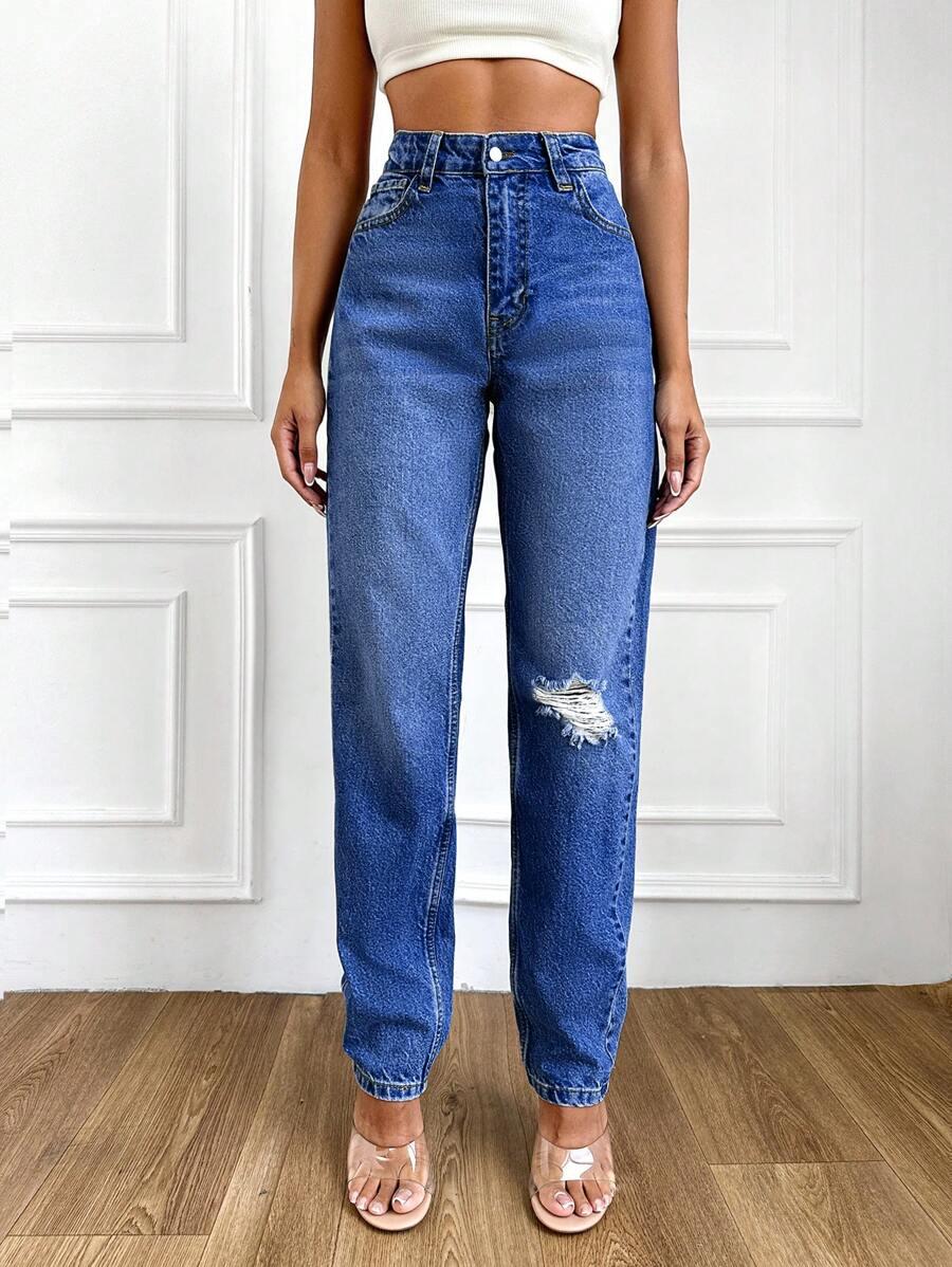 NIEBIESKIE SPODNIE JEANS