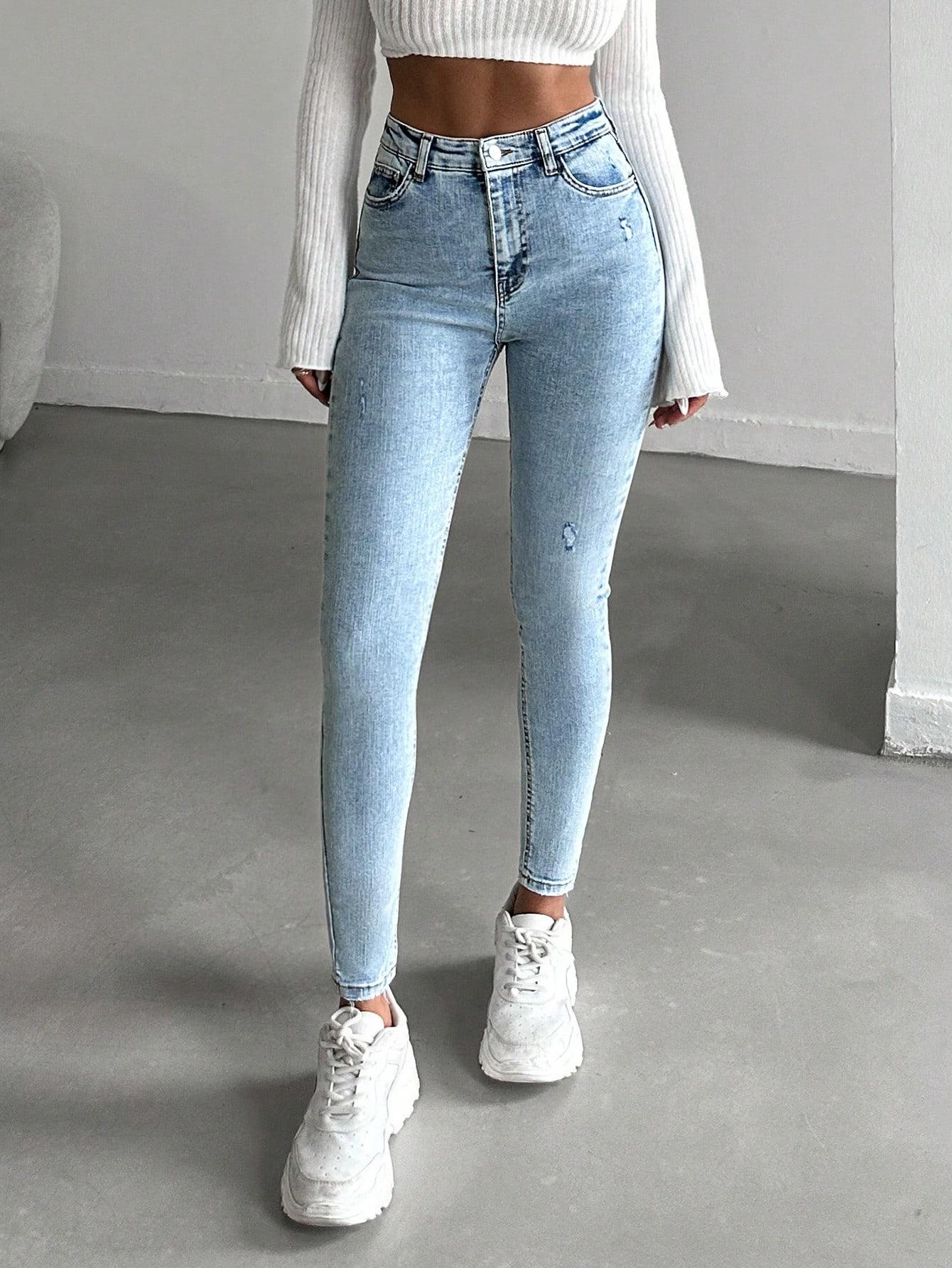 SPODNIE JEANS WYSOKI STAN
